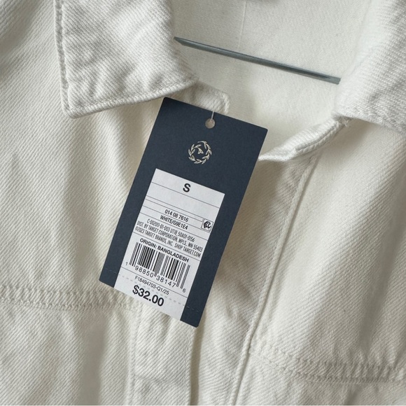 White Short-Sleeve Drop-Waist Drawstring Mini Dress from Universal Thread -NWT - Picture 7 of 7